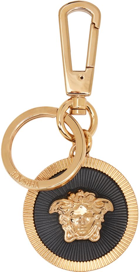 versace gold medusa keychain|Medusa Biggie Keychain Brown,Gold .